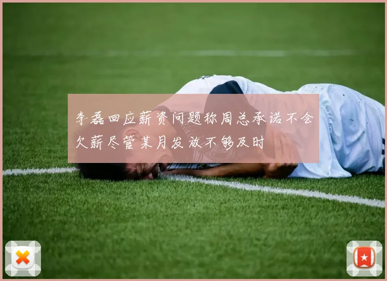 李磊回应薪资问题称周总承诺不会欠薪尽管某月发放不够及时